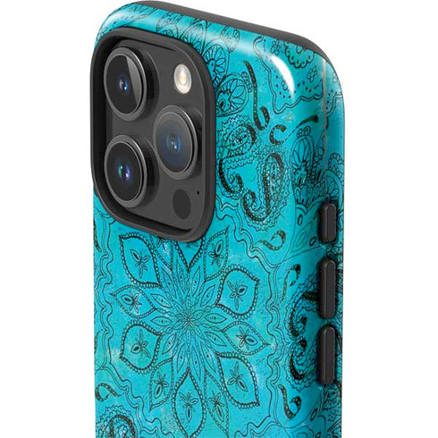 Blue Zen Ginseng iPhone 16 Pro Max Impact Case