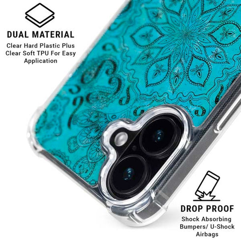 Blue Zen Ginseng iPhone 17 Clear Case