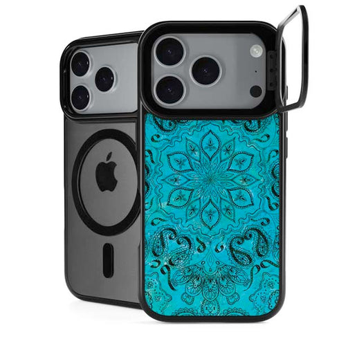 Blue Zen Ginseng iPhone 17 Pro Max Kickstand Case