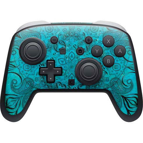Blue Zen Ginseng Nintendo Switch 2 (2025) Pro Controller Skin