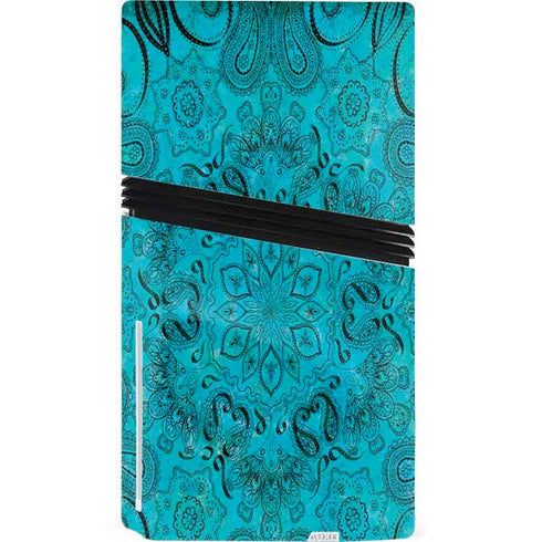 Blue Zen Ginseng PS5 Pro Disk Console Skin