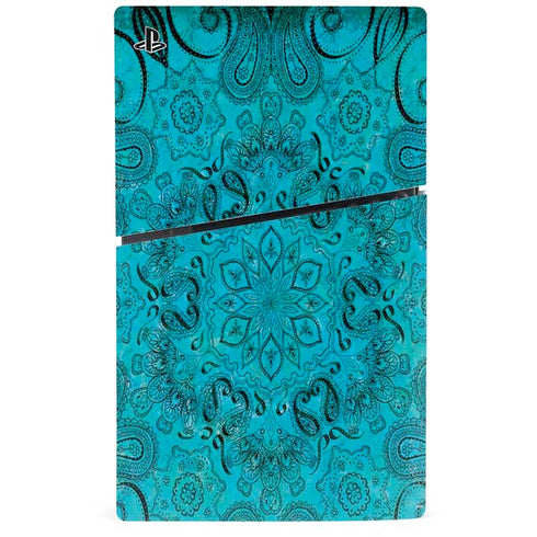 Blue Zen Ginseng PS5 Slim Digital Edition Console Skin