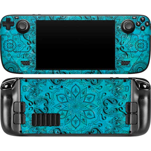 Blue Zen Ginseng Steam Deck Handheld Gaming Computer OLED Skin