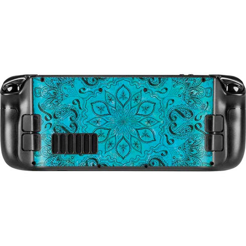 Blue Zen Ginseng Steam Deck Handheld Gaming Computer OLED Skin