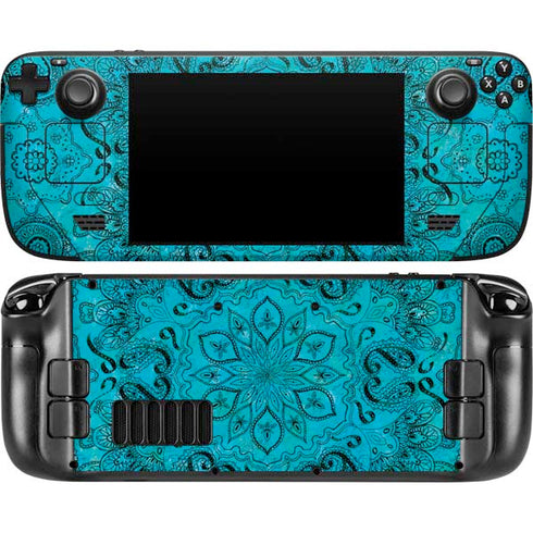 Blue Zen Ginseng Steam Deck Handheld Gaming Computer Skin