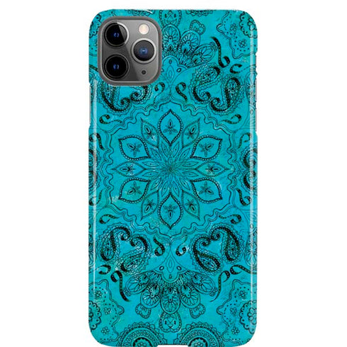 Blue Zen Ginseng iPhone Cases
