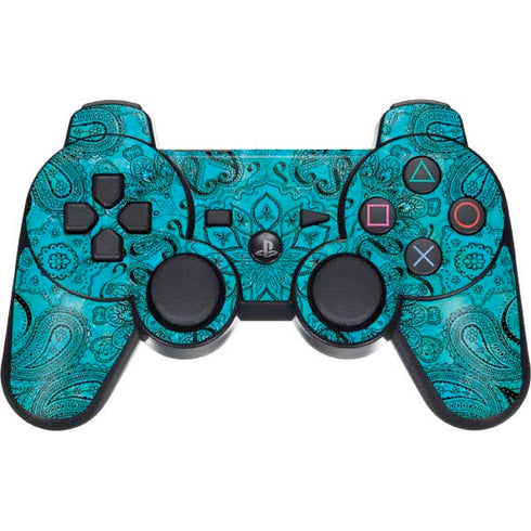 Blue Zen Ginseng PS3 Dual Shock wireless controller Skin