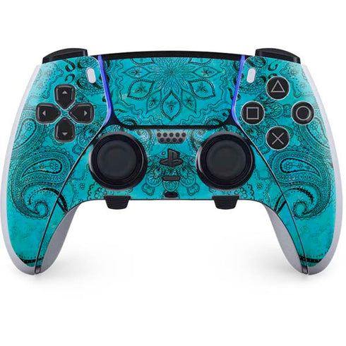 Blue Zen Ginseng PS5 DualSense Edge Pro Controller Skin