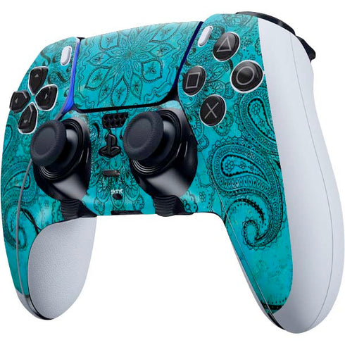 Blue Zen Ginseng PS5 DualSense Edge Pro Controller Skin