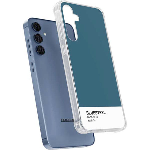 Bluesteel Color Palette Galaxy A55 5G Clear Case