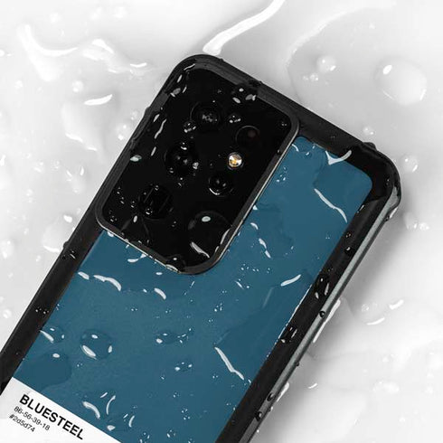 Bluesteel Color Palette Galaxy S24 Ultra Waterproof Case