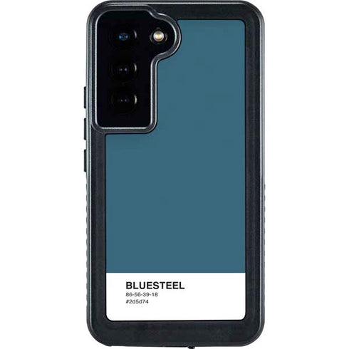 Bluesteel Color Palette Galaxy S24 Waterproof Case