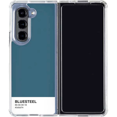 Bluesteel Color Palette Galaxy Z Fold5 5G Clear Case