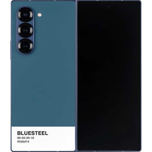 Bluesteel Color Palette Galaxy Z Fold6 Skin