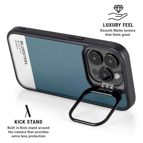 Bluesteel Color Palette iPhone 13 Pro Kickstand Case