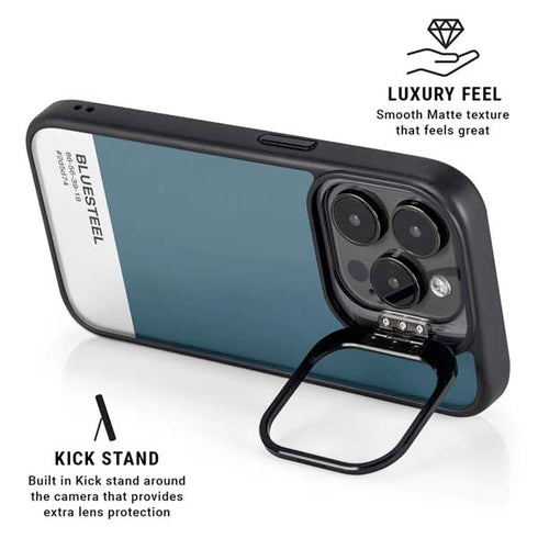 Bluesteel Color Palette iPhone 14 Pro Max Kickstand Case