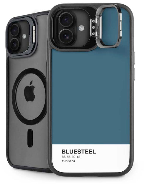Bluesteel Color Palette iPhone 16 Plus Kickstand Case