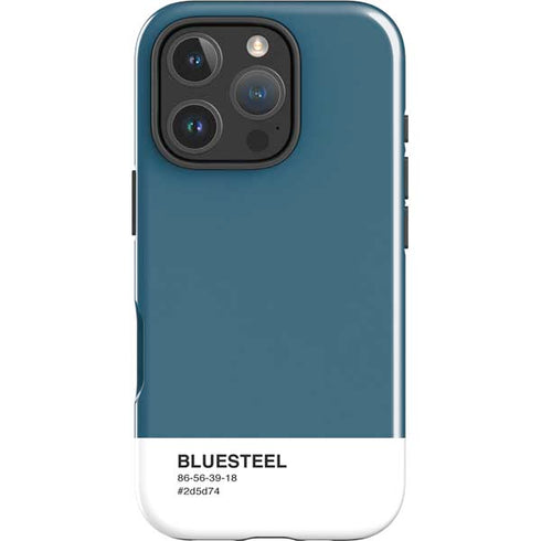 Bluesteel Color Palette iPhone 16 Pro Impact Case