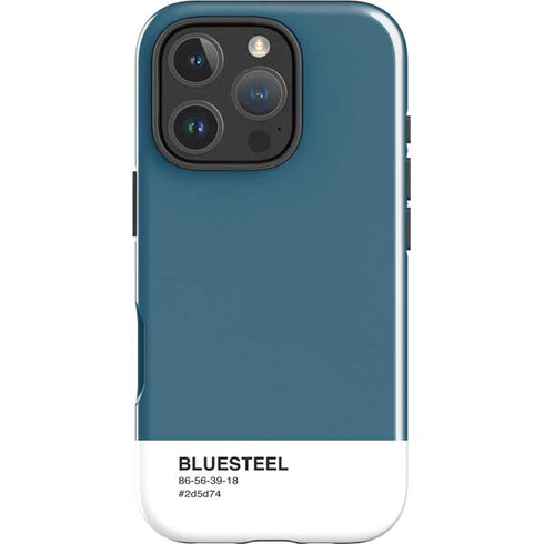 Bluesteel Color Palette iPhone 16 Pro Max Impact Case