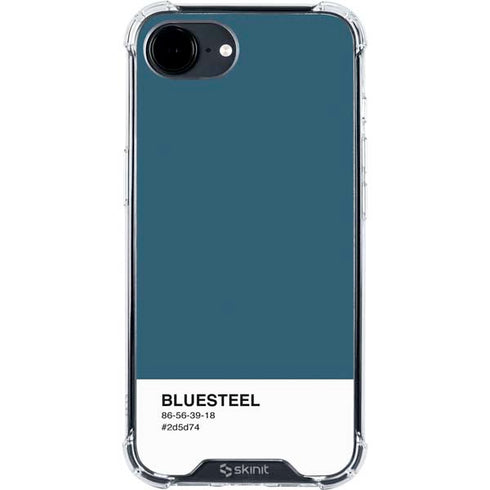 Bluesteel Color Palette iPhone 16e Clear Case