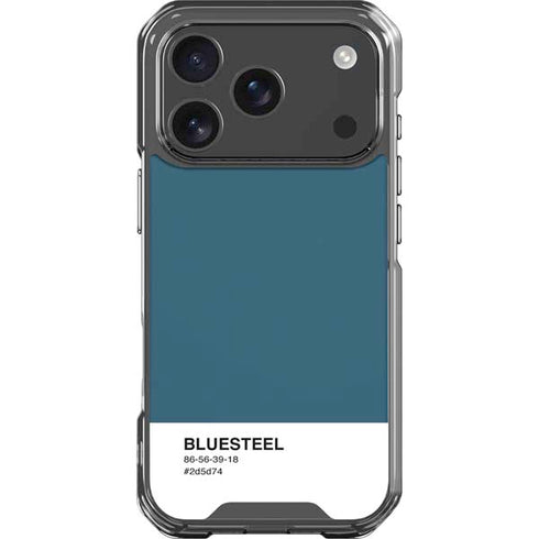 Bluesteel Color Palette iPhone 18 Pro Clear Case