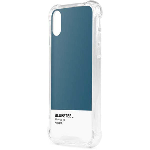 Bluesteel Color Palette iPhone XS Clear Case