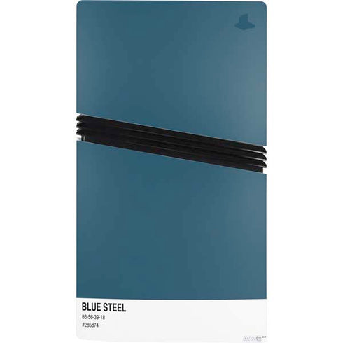 Bluesteel Color Palette PS5 Pro Console Skin