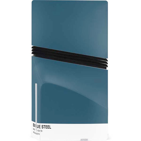 Bluesteel Color Palette PS5 Pro Disk Bundle Skin