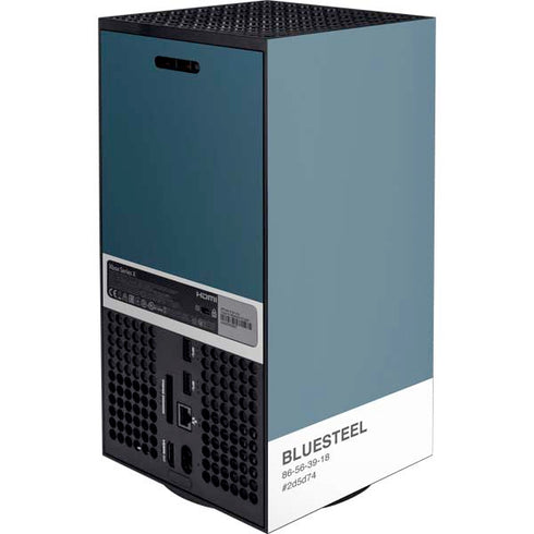 Bluesteel Color Palette XBox Series X Digital Edition Console Skin