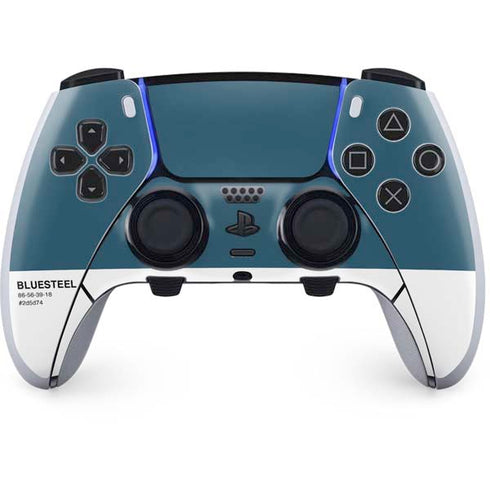 Bluesteel Color Palette PS5 DualSense Edge Pro Controller Skin