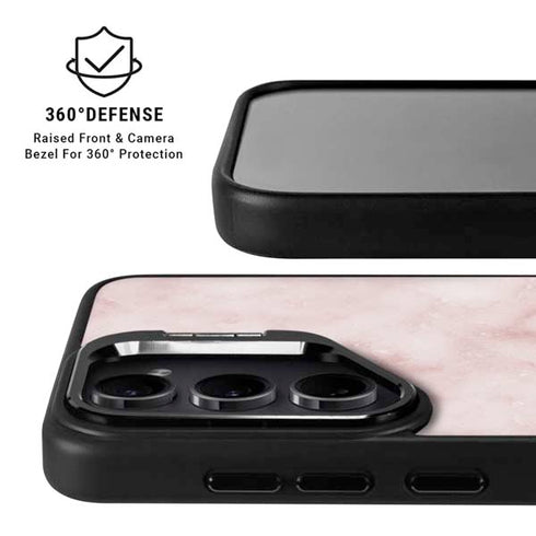 Blush Marble Galaxy S25 Kickstand Case