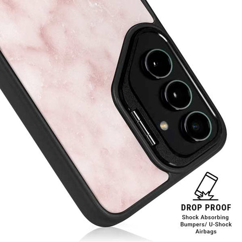 Blush Marble Galaxy S25 Kickstand Case
