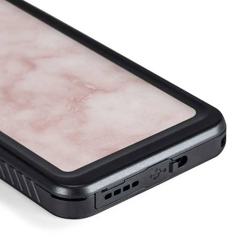 Blush Marble Galaxy S24 Plus Waterproof Case
