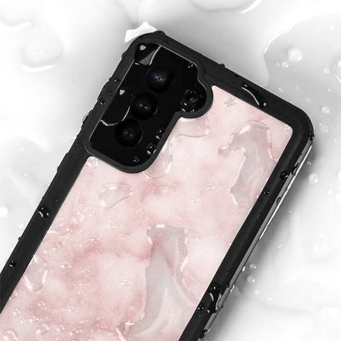 Blush Marble Galaxy S24 Plus Waterproof Case