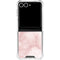 Blush Marble Galaxy Z Flip7 Clear Case