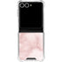 Blush Marble Galaxy Z Flip7 Clear Case