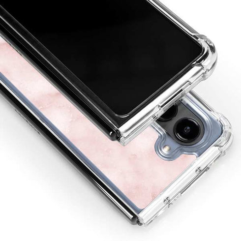 Blush Marble Galaxy Z Fold5 5G Clear Case
