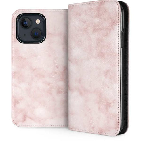 Blush Marble iPhone 13 Folio Case