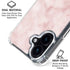 Blush Marble iPhone 16 Clear Case