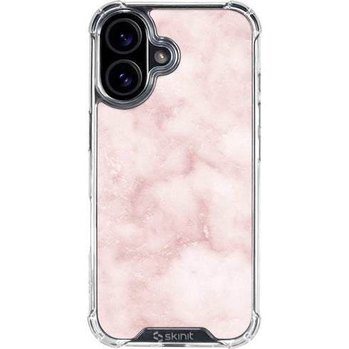 Blush Marble iPhone 16 Plus Clear Case