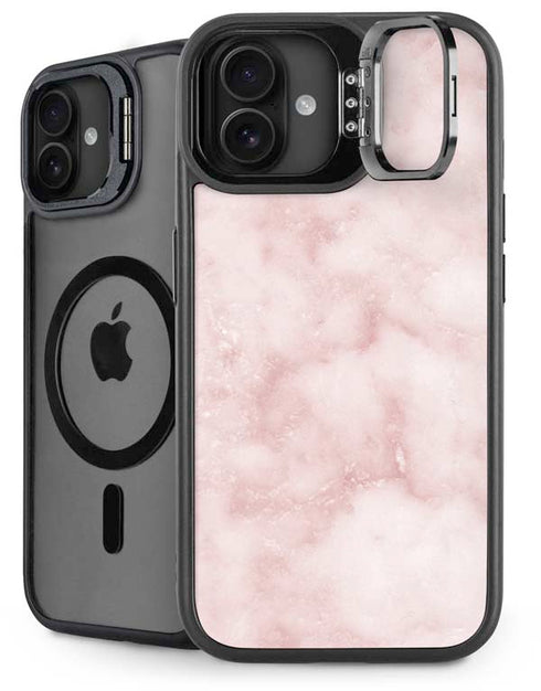 Blush Marble iPhone 16 Plus Kickstand Case