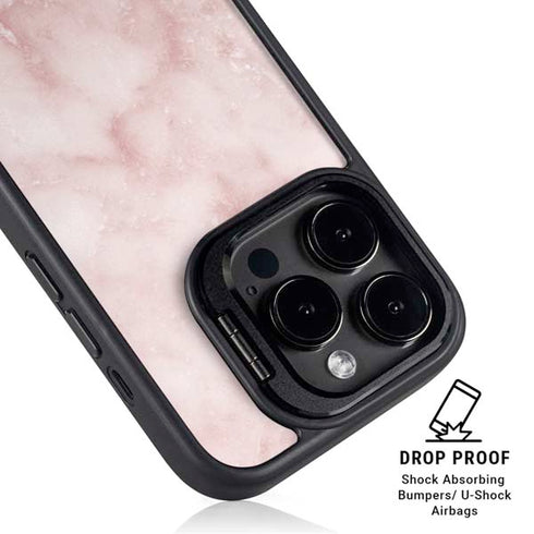 Blush Marble iPhone 16 Pro Kickstand Case