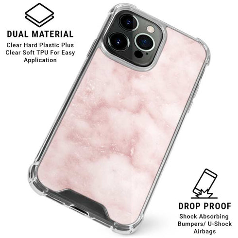Blush Marble iPhone 16 Pro Max Clear Case