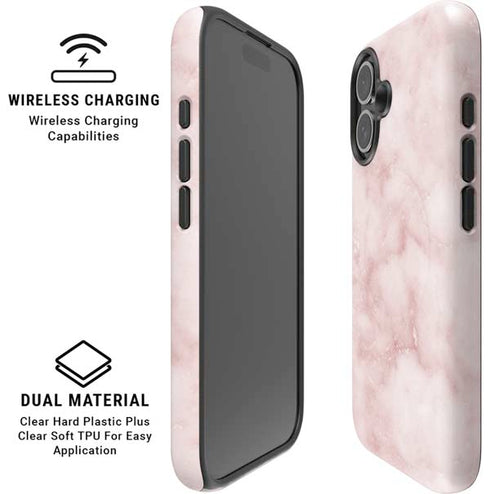 Blush Marble iPhone 17 Magsafe Impact Case
