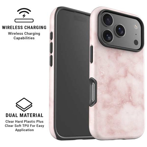 Blush Marble iPhone 17 Pro Magsafe Impact Case