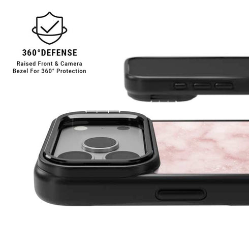 Blush Marble iPhone 17 Pro Max Kickstand Case