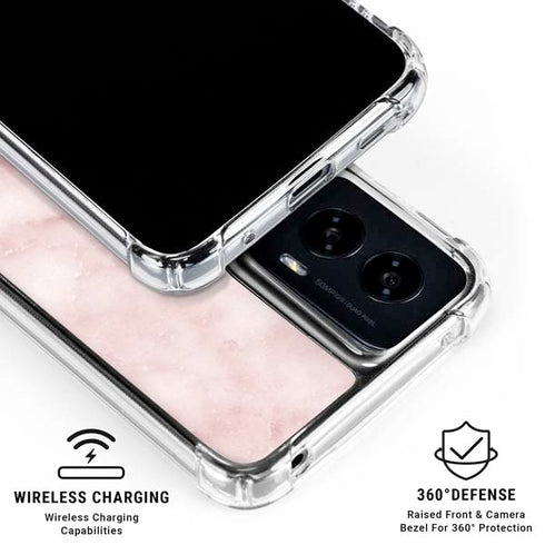 Blush Marble Moto G Power 5G (2024) Clear Case