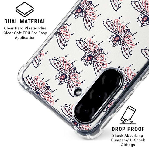 Blush Moth by Cat Coq Galaxy A36 5G Clear Case