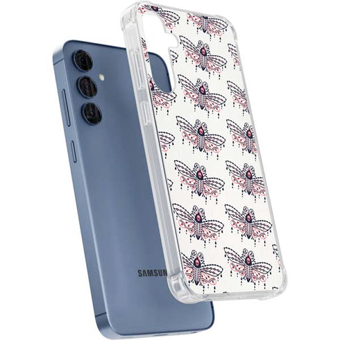 Blush Moth by Cat Coq Galaxy A55 5G Clear Case