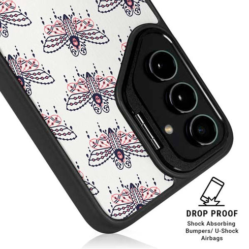 Blush Moth by Cat Coq Galaxy S25 Kickstand Case